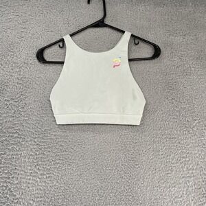 Lululemon Peloton Energy Bra Womens 4 Green High Neck Criss Cross Yoga Cycling